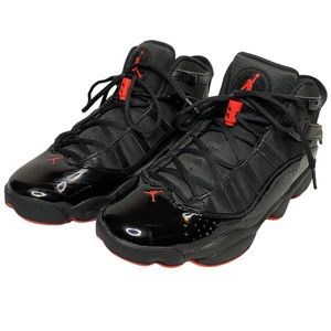 NIKE AIR JORDAN 6 Rings Shoes 9 Black & Red
